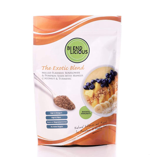 BLENDLICIOUS THE EXOTIC BLEND MILLED FLAXSEED, SUNFLOWER AND