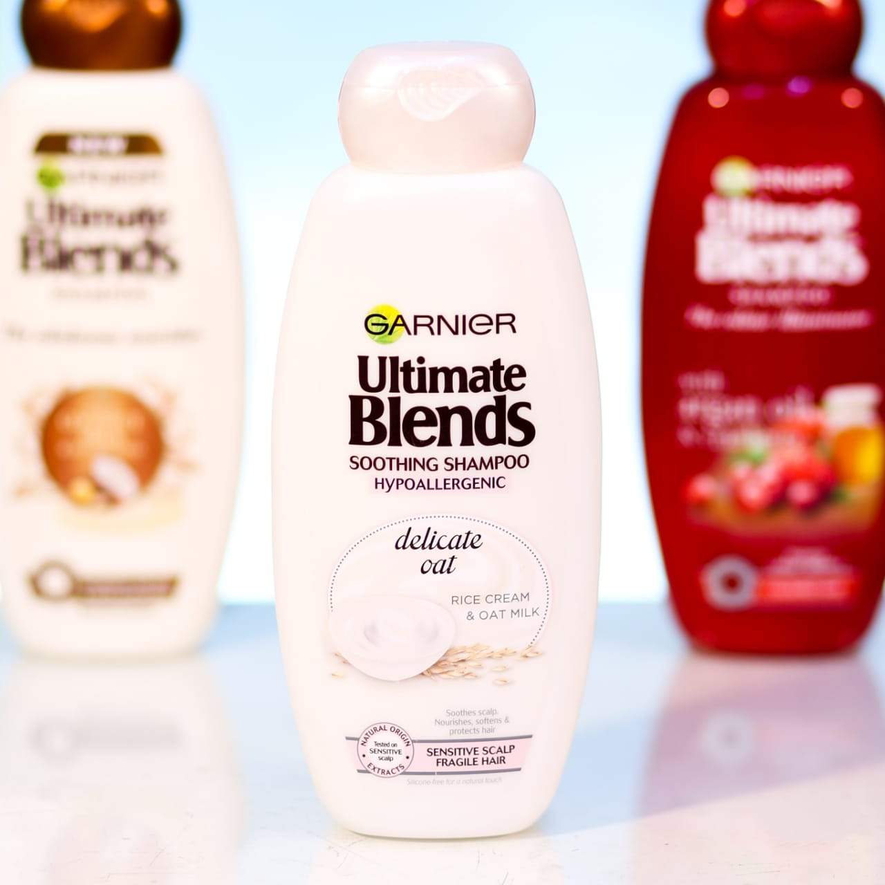 GARNIER ULTIMATE BLENDS SHAMPOO RICE CREAM OAT MILK 360 ML