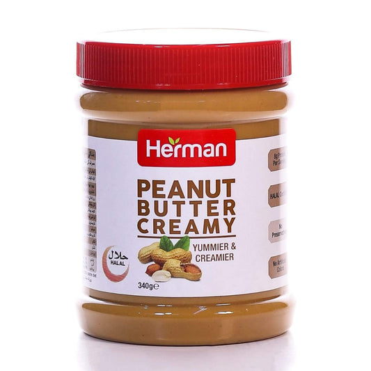 HERMAN SPREAD PEANUT BUTTER CREAMY 340 GM