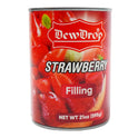 DEW DROP STRAWBERRY TOPPING & FILLING TIN 595 GM