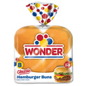 Wonder Bread Classic Extra Soft White Bread Hamburger Buns, 15 oz, 8 Count