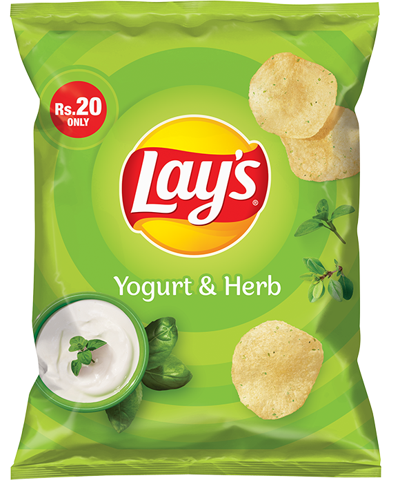 LAYS CHIPS YOGURT & HERB 14 GM