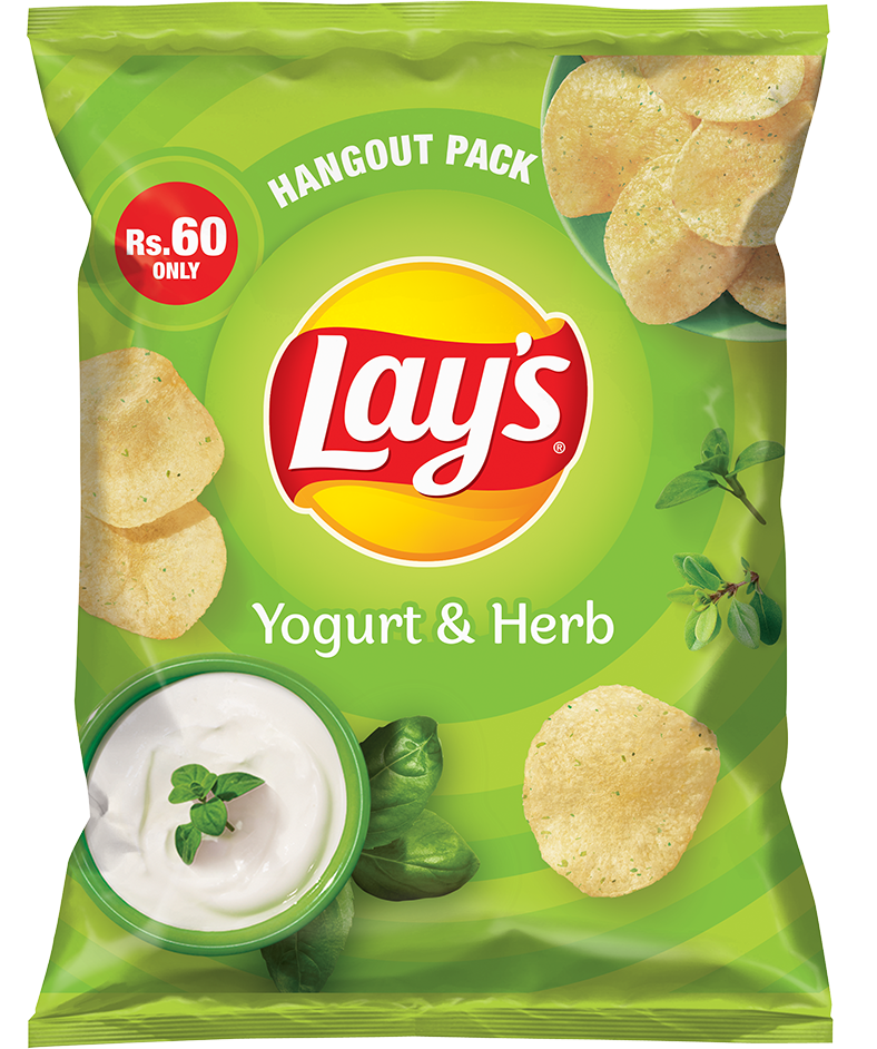 LAYS CHIPS YOGURT & HERB 47 GM