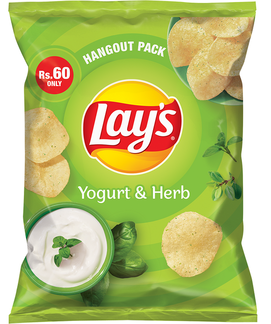 LAYS CHIPS YOGURT & HERB 47 GM