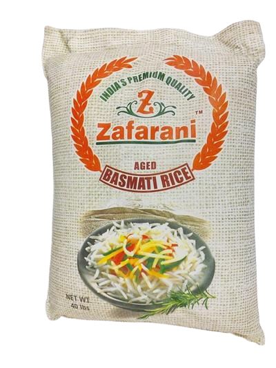 Zafarani Basmati Rice 40 lb