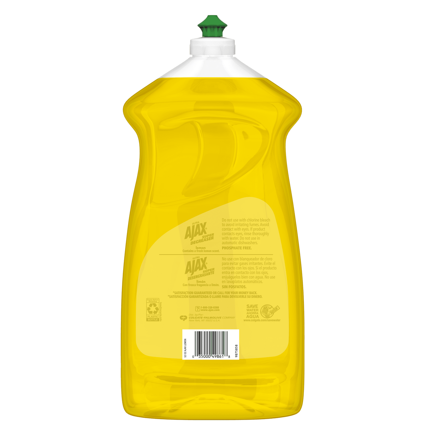 AJAX Liquid Dish Soap, Lemon Scent, 52 Fluid Ounce