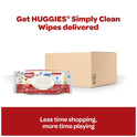 Huggies Simply Clean Unscented Wipes, 1 Pack, 64 Total Ct