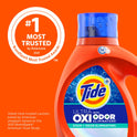 Tide Ultra Oxi with Odor Eliminators Liquid Laundry Detergent, 94 Loads, 146 fl oz