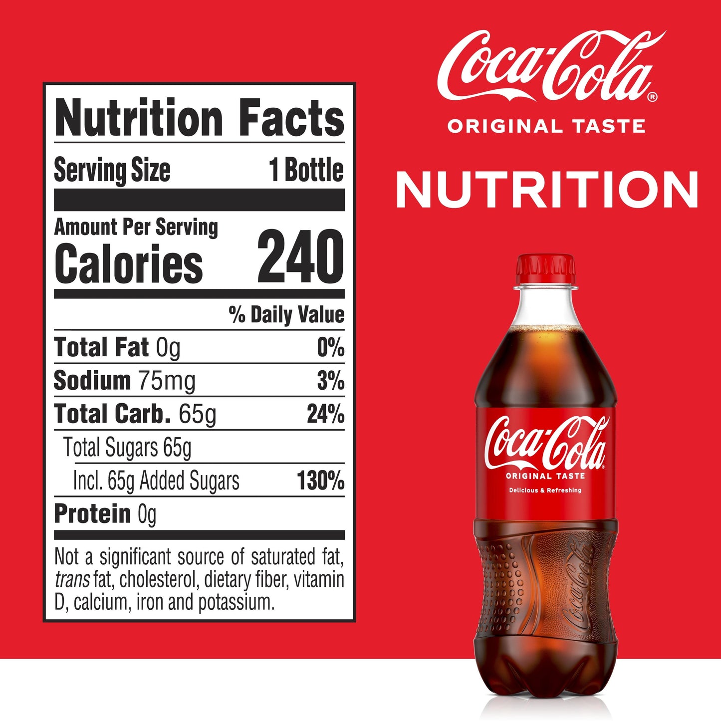 Coca-Cola Soda Pop, 20 fl oz Bottle