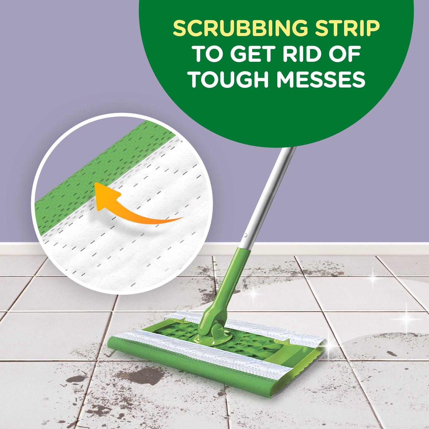 Swiffer Sweeper Wet Mopping Cloths, Multi-Surface Floor Cleaner, Fresh Scent, 24 Count