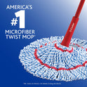 O-Cedar MicroTwist™ MAX Microfiber Mop, Removes 99% of Bacteria with Just Water