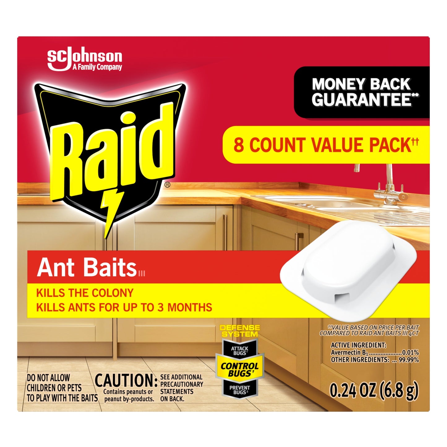 Raid Ant Baits III, 0.24 oz, 8 ct