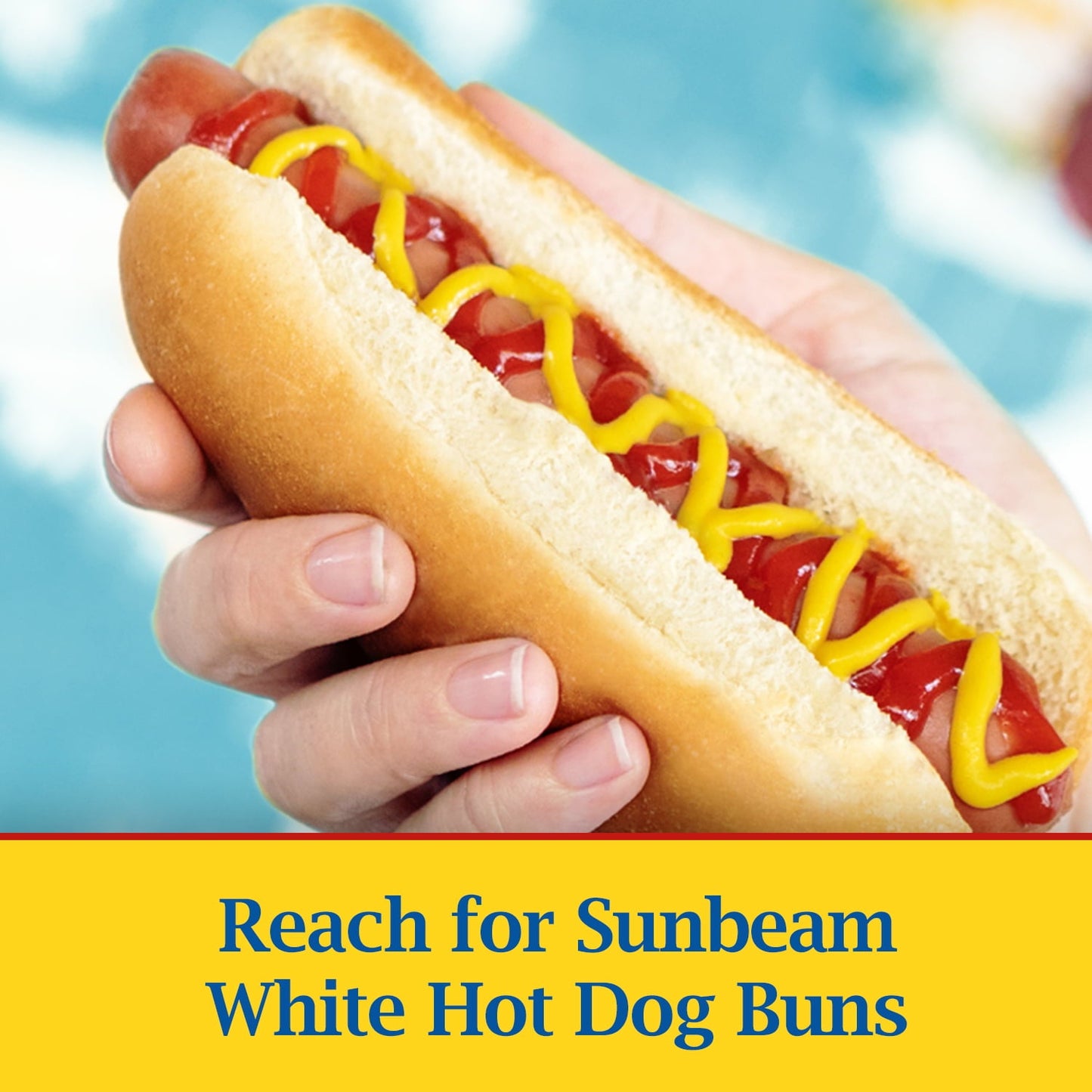 Sunbeam Hot Dog Buns, Enriched White Bread Hot Dog Buns, 8 Count