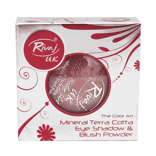 RIVAJ MINERAL TERRA COTTA EYE SHADOW BLUSH POWDER (Shade#4)
