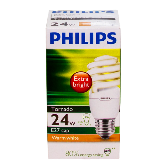 PHILIPS ENERGY SAVER TORNADO 24W WARM WHITE E27 PC