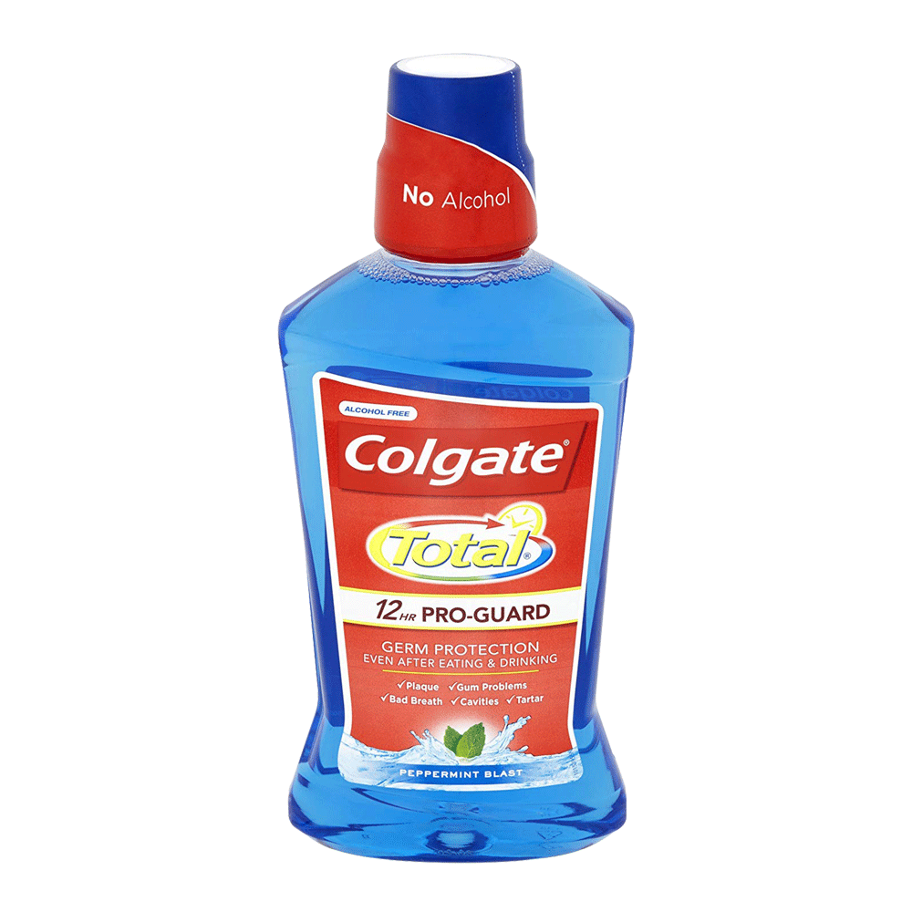 COLGATE MOUTH WASH TOTAL PEPPERMINT BLAST 250 ML BASIC