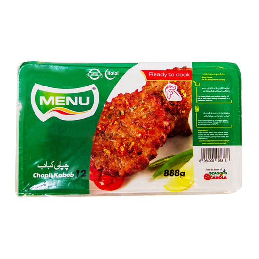 MENU CHAPLI KABAB LARGE  888 GM