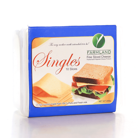 FARMLAND CHEDDAR SLICE CHEESE 200GM