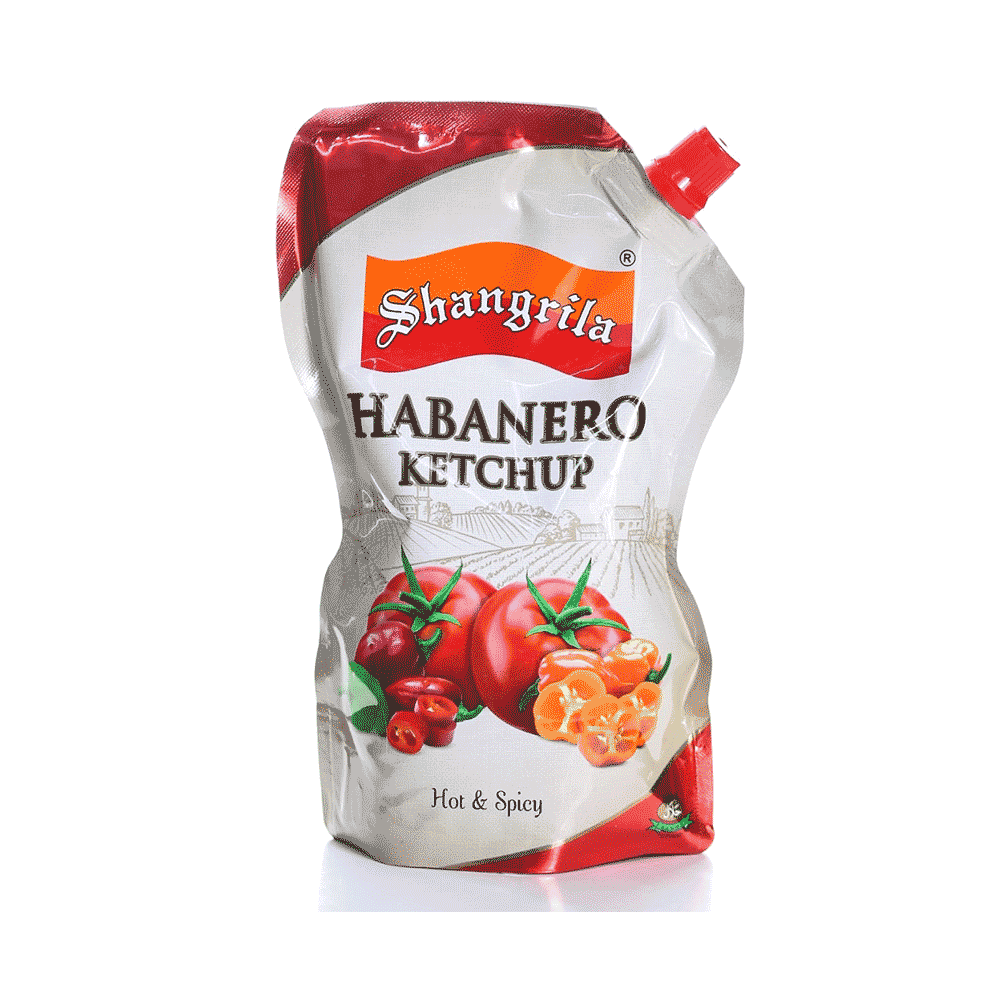 SHANGRILA HABANERO KETCHUP HOT & SPICY POUCH 400 GM