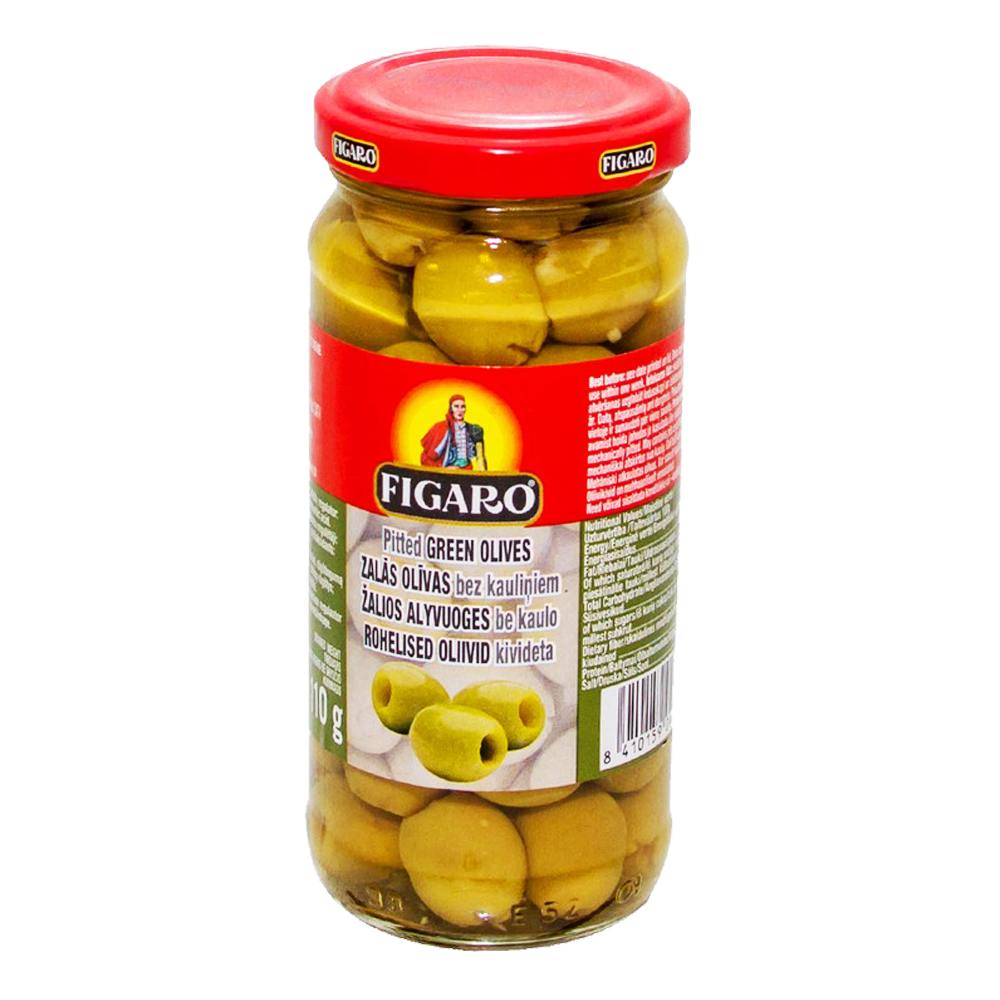 FIGARO OLIVES PITTED GREEN 240 GM