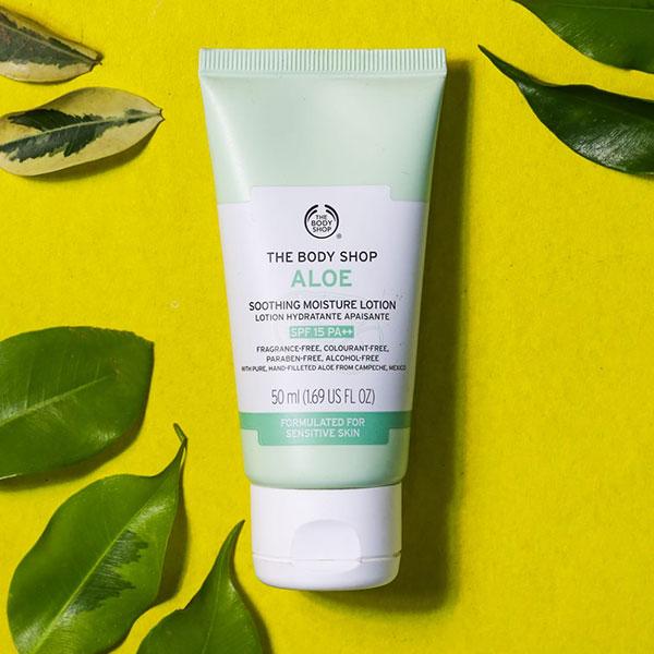 BODY SHOP ALOE SOOTHING MOISTURE LOTION  50ML