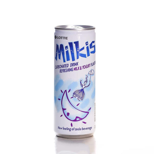 LOTTE MILKIS CARBONATED DRINK MILK & YOGURT FLAVOUR 250ML-CARTON