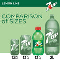 7UP Lemon Lime Soda, 12 fl oz, Bottle, 8 Pack, Allergens Free