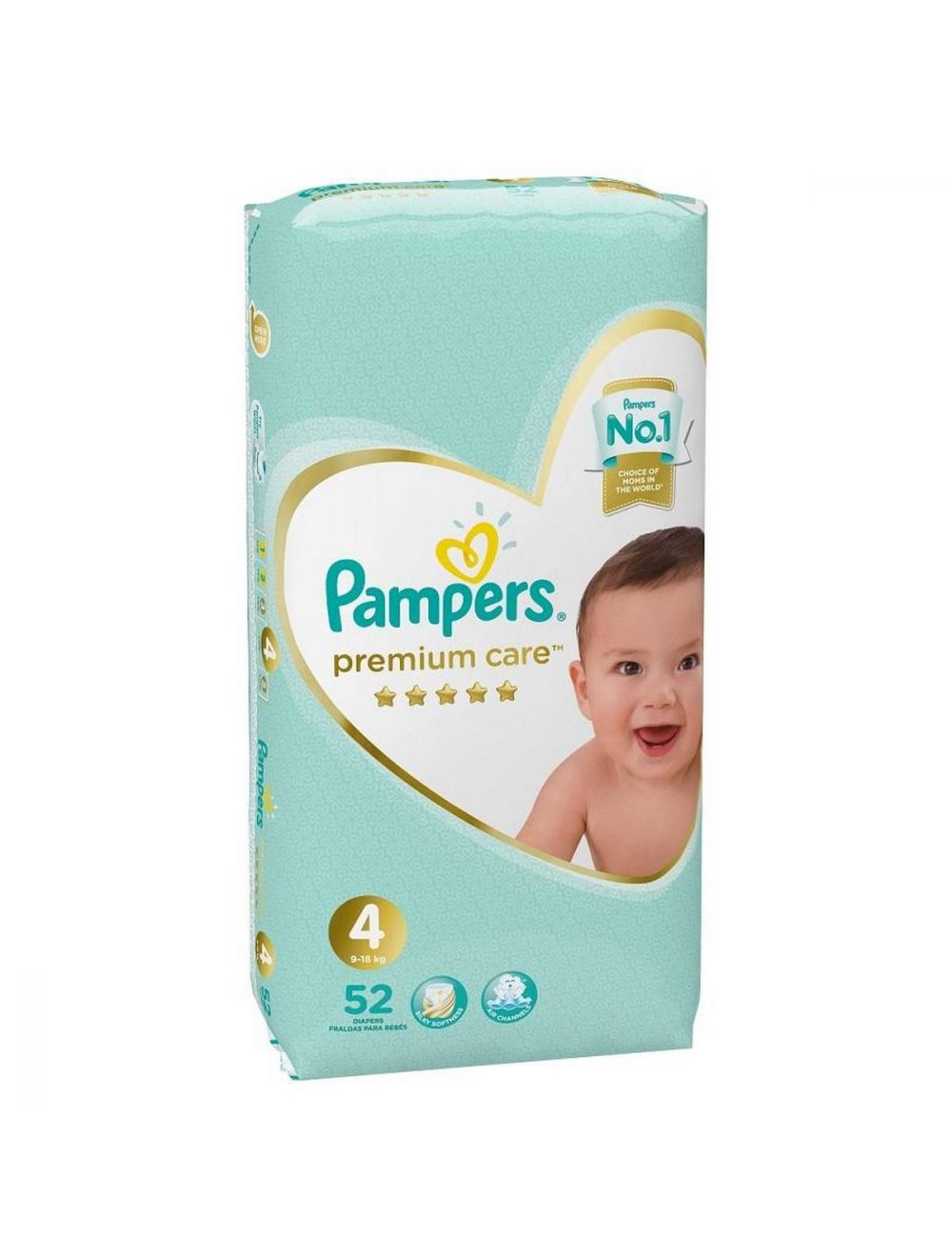 PAMPERS DIAPER PREMIUM CARE MEGA MAXI 4 52PCS 9-18 KG