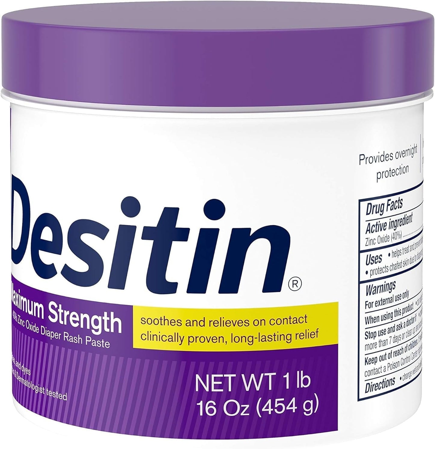 Desitin Maximum Strength Baby Diaper Rash Cream with Zinc Oxide, 16 oz