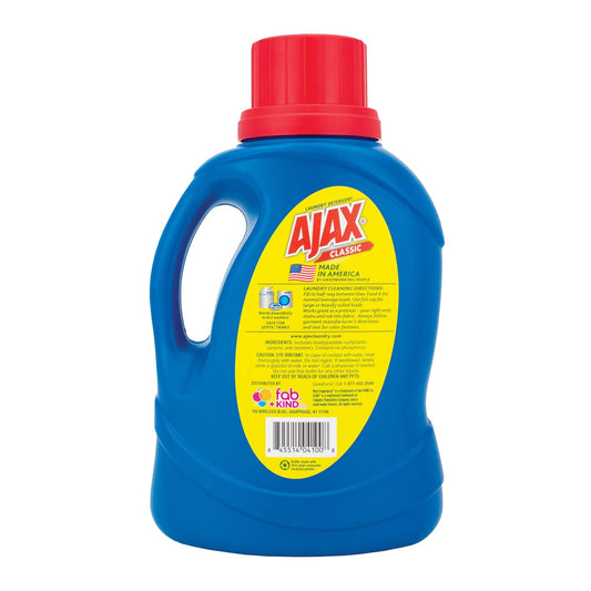 Ajax Liquid Max Fragrance Laundry Detergent, Original, 40 fl oz, 25 Loads, HE Compatible