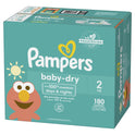 Pampers Baby Dry Diapers Size 2, 180 Count