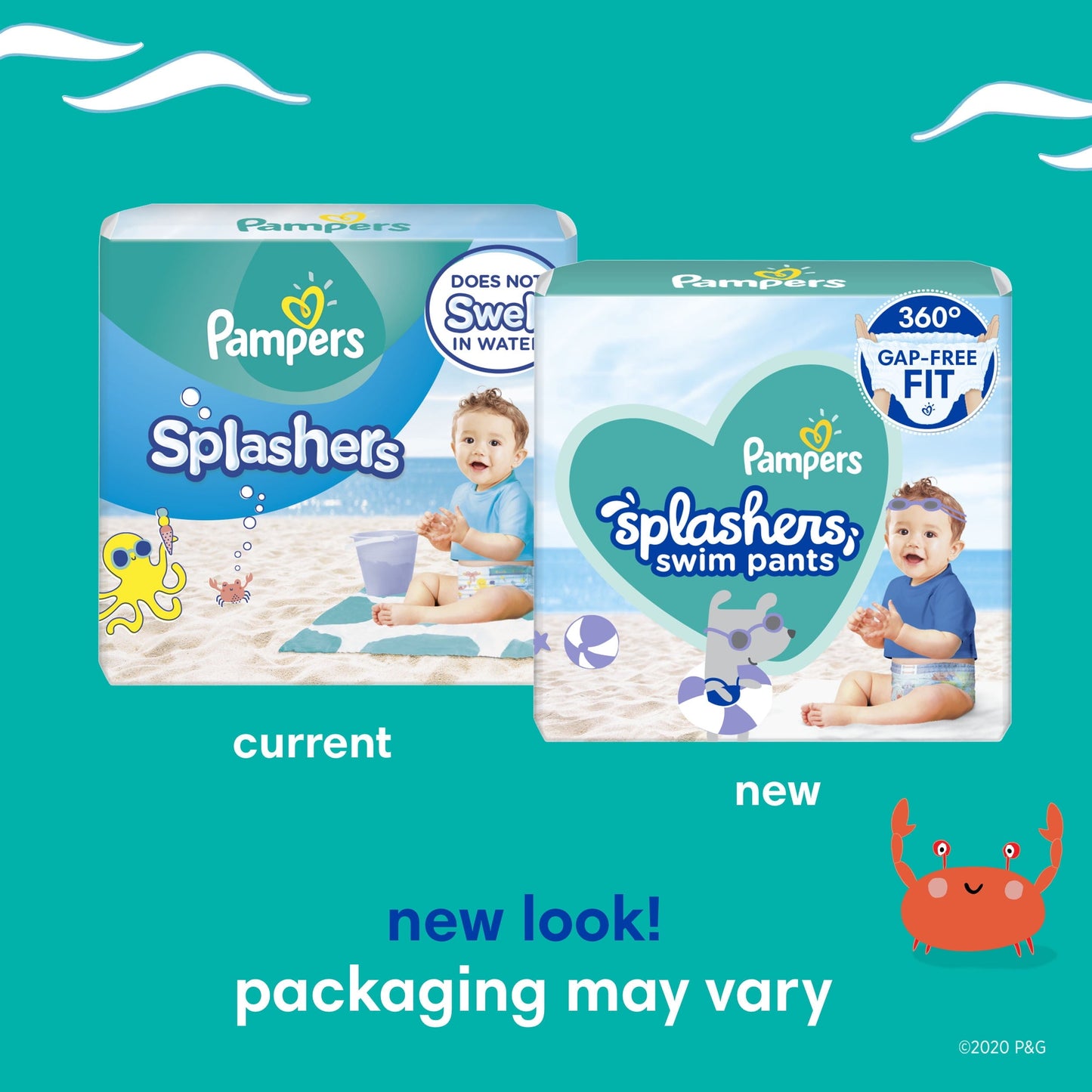 Pampers Splashers Swim Diapers Size m, 18 Count