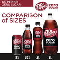 Dr Pepper Zero Sugar Soda, .5 L bottles, 6 pack