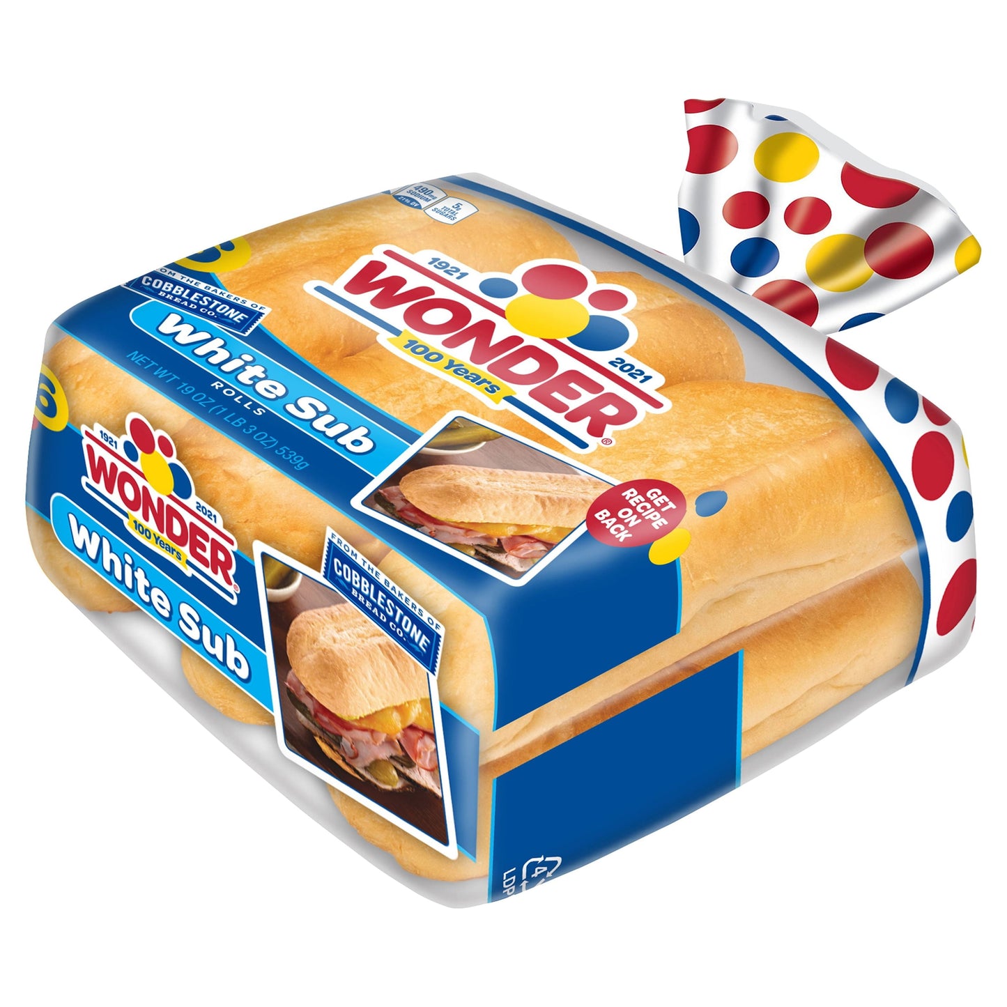 Wonder Bread Wonder 6ct White Sub Roll