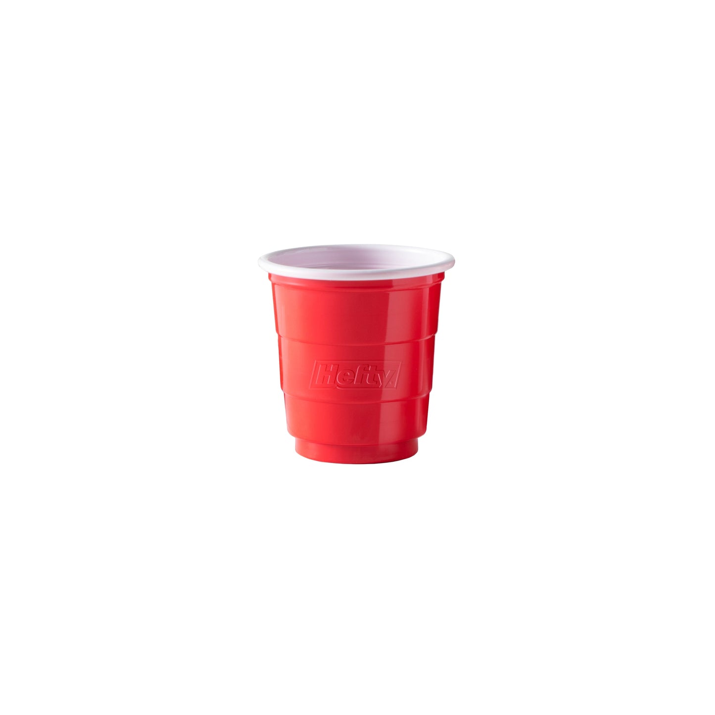 Hefty Disposable Mini Plastic Cups, Red, 2 Ounce, 30 Count