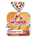 Wonder Bread Jumbo Seeded White Bread Hamburger Buns, 15 oz, 8 Count