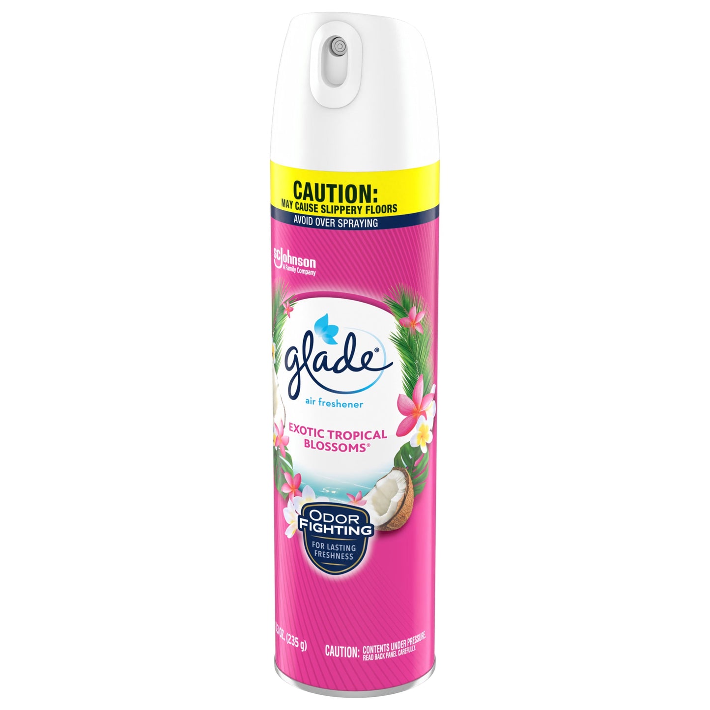 Glade Aerosol Spray, Air Freshener for Home, Exotic Tropical Blossoms Scent, Fragrance Infused with Essential Oils, Invigorating and Refreshing, with 100% Natural Propellent, 8.3 oz