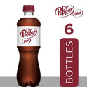 Diet Dr Pepper Soda, .5 L bottles, 6 pack