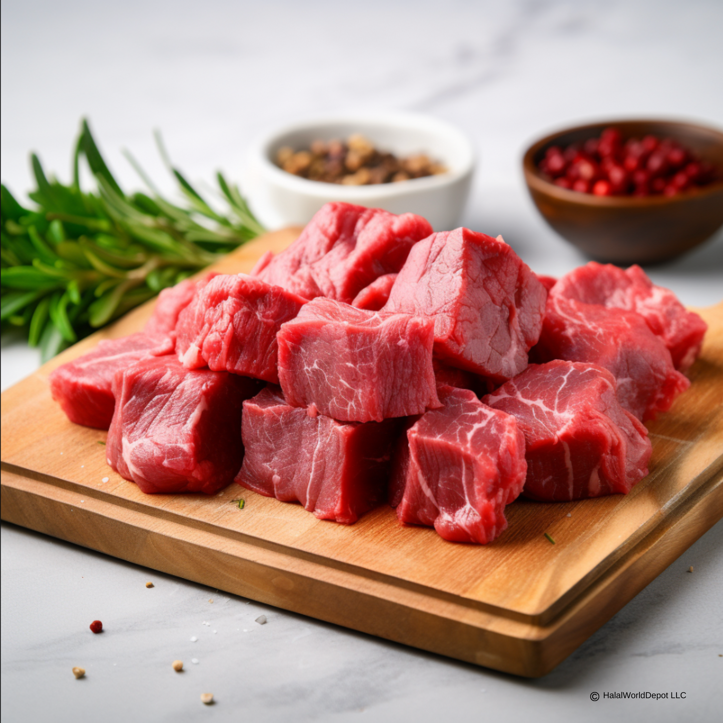 Halal Beef Cubes | Tender Cuts | Cut in Small/Medium Size Pieces |