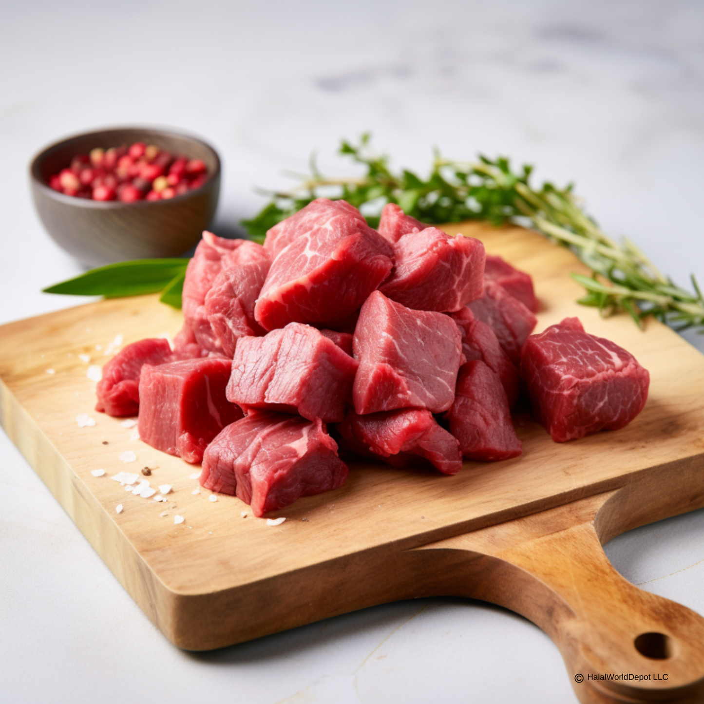 Halal Beef Cubes | Tender Cuts | Cut in Small/Medium Size Pieces |