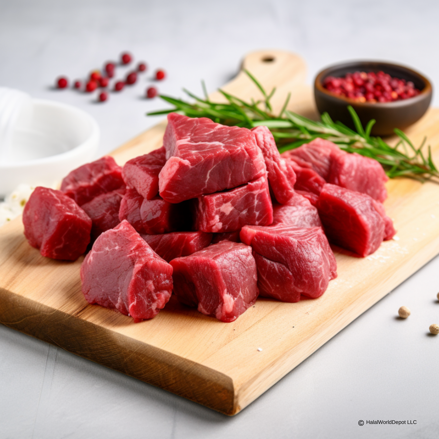 Halal Beef Cubes | Tender Cuts | Cut in Small/Medium Size Pieces |