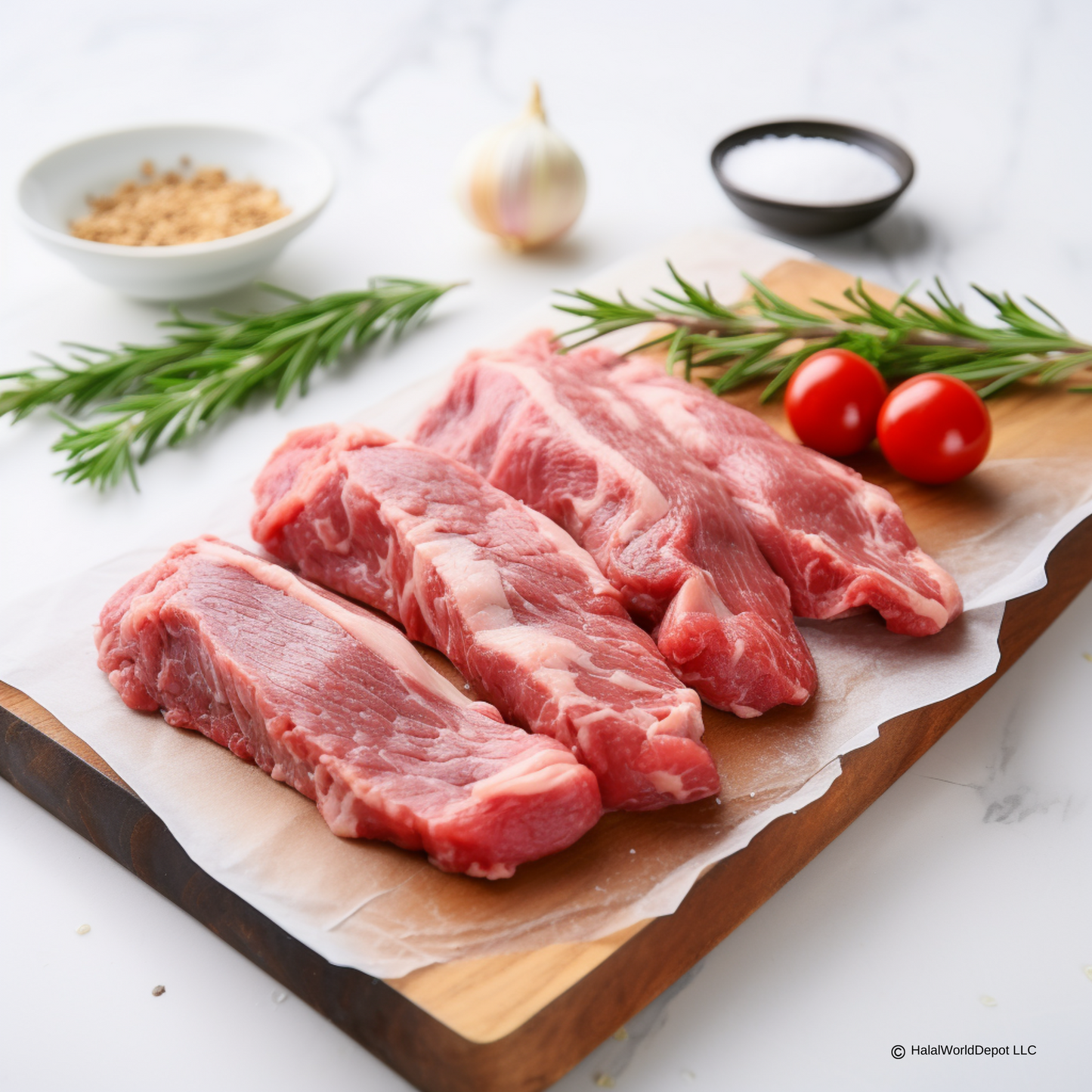 Halal Beef Tender Fillets | Sliced 1in Thick | Freshly Packaged | High Quality | 100% Zabiha Halal |