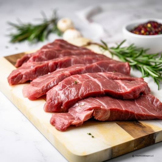 Halal Beef Tender Fillets | Sliced 1in Thick | Freshly Packaged | High Quality | 100% Zabiha Halal |