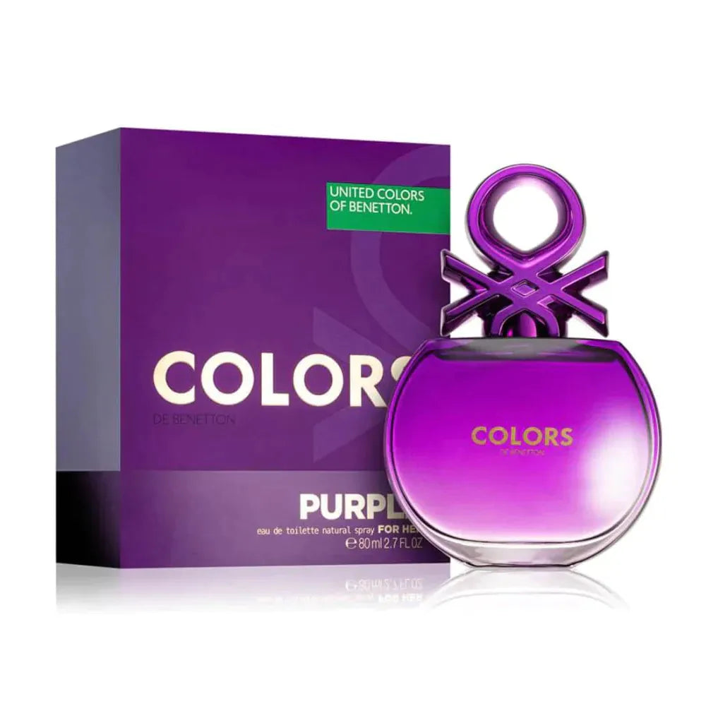 BENETTON COLORS PURPLE FOR WOMEN EDT 80 ML