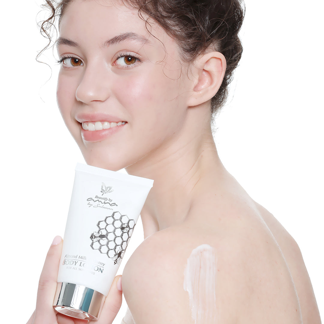 Beautify By Amna Almond Milk & Honey - Body Lotion (For All Skin Types)