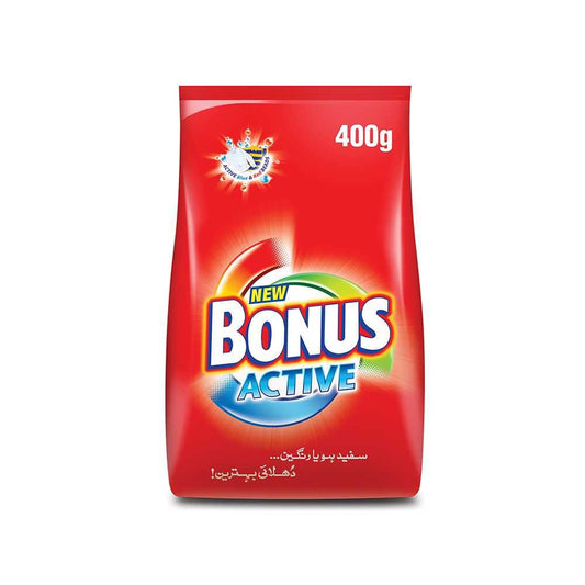 BONUS WASHING POWDER ACTIVE 400 GM