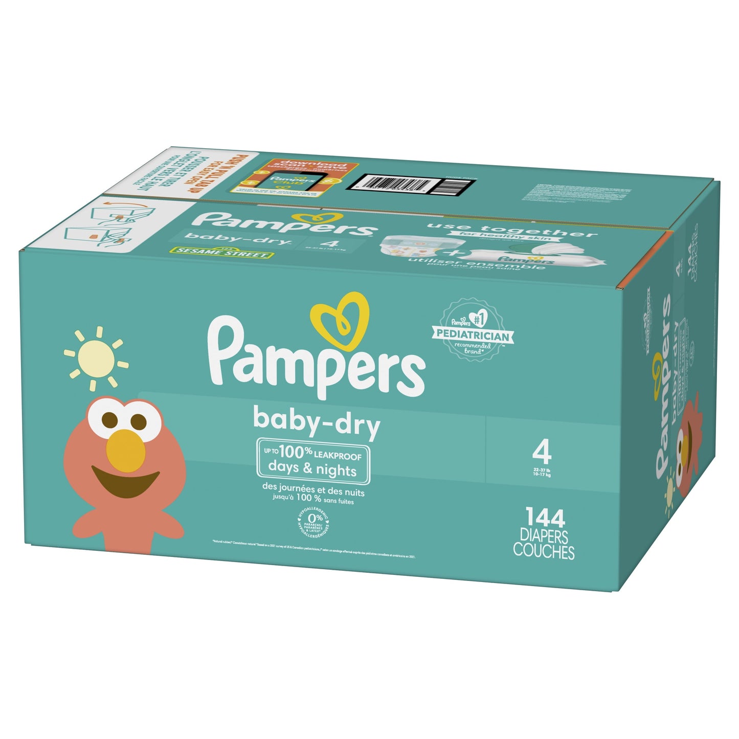 Pampers Baby Dry Diapers Size 4, 144 Count (Select for More Options)