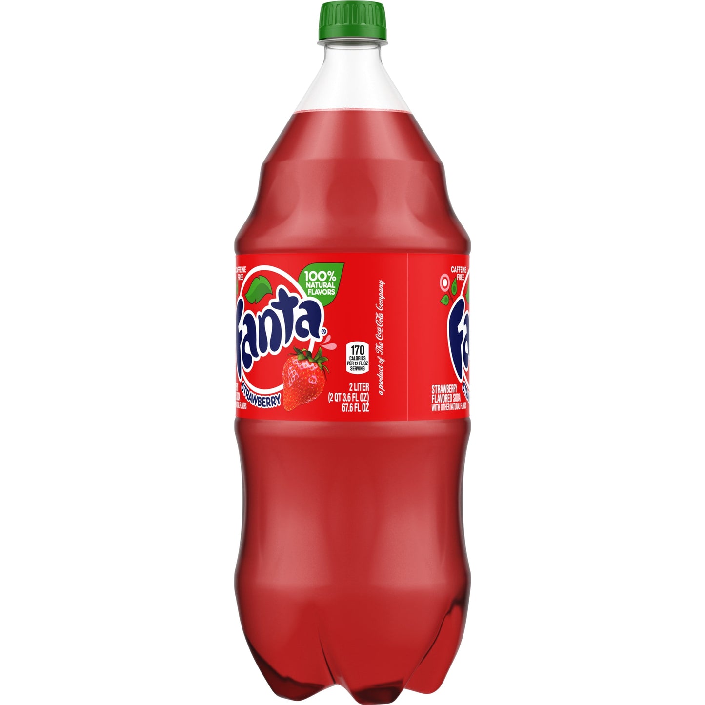 Fanta Strawberry Fruit Soda Pop, 2 Liter Bottle