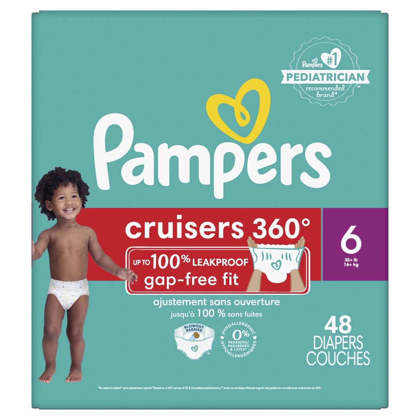 Pampers Cruisers 360 Diapers Size 6, 48 Count (Select for More Options)