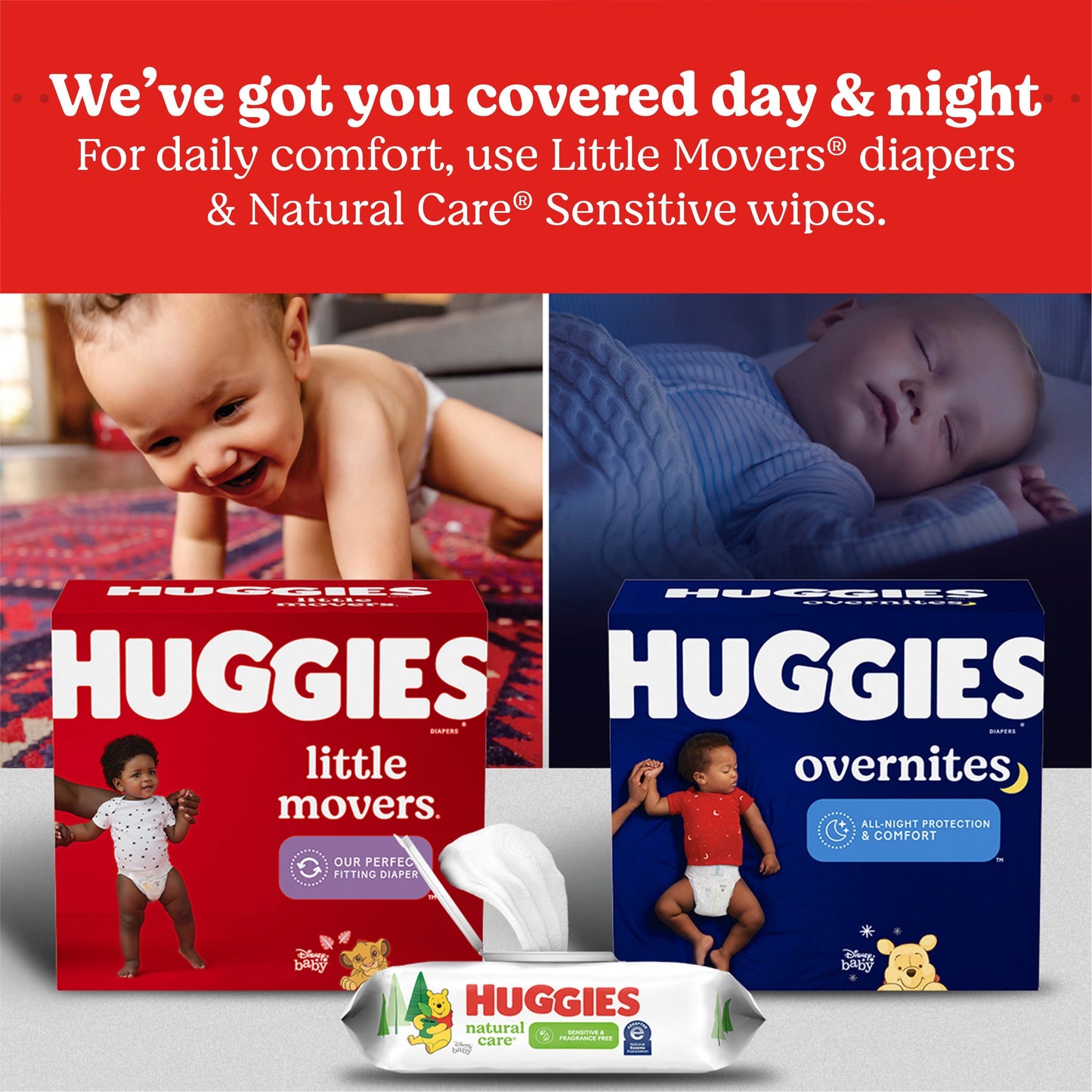 Huggies Overnites Nighttime Diapers, Size 3, 58 Ct (Select for More Options)